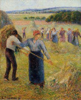 卡米耶 畢沙羅 Haymaking at Eragny